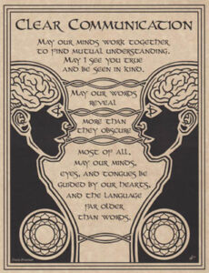 Prayer for Clear Communication poster