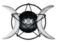 14" Triple Moon iron plaque