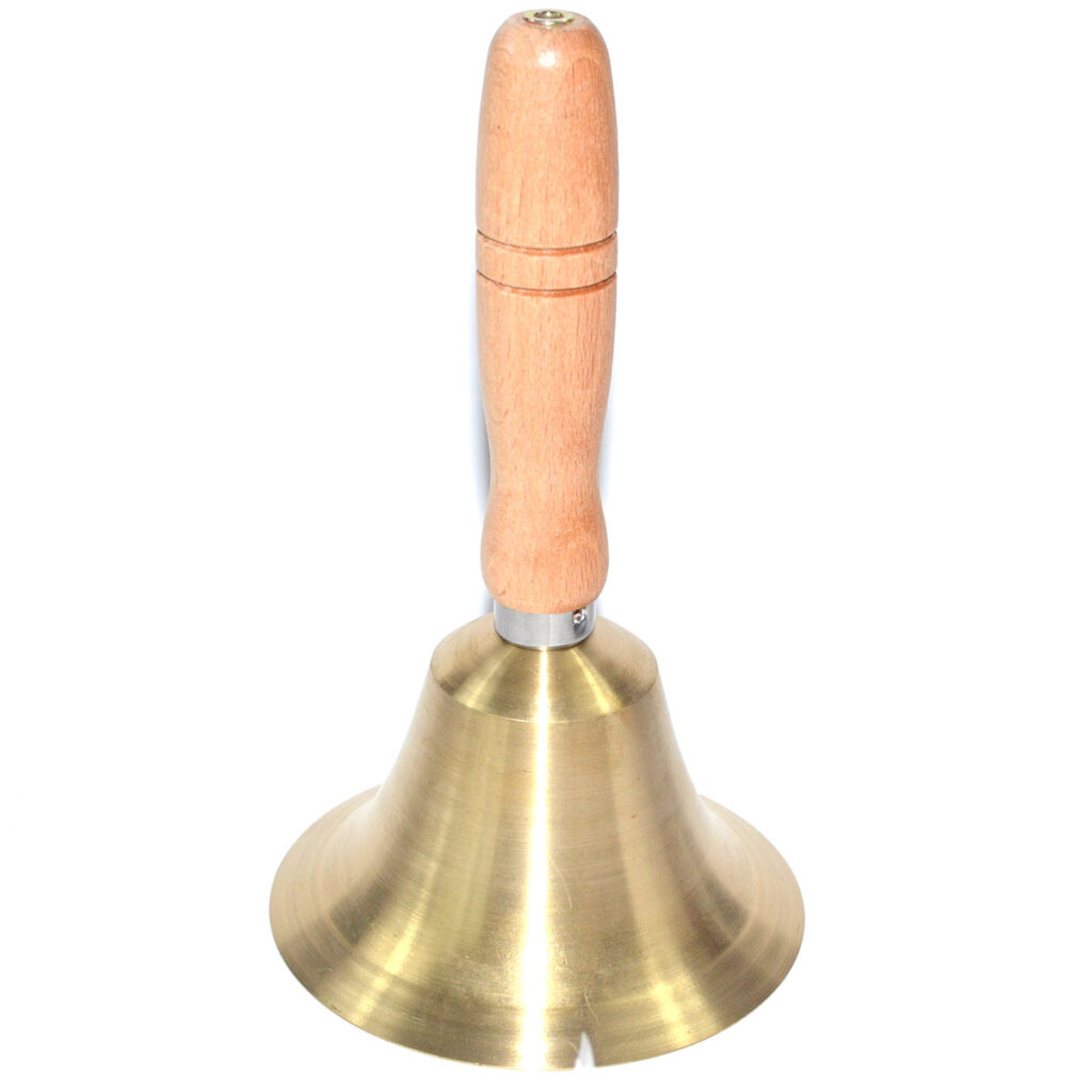 4 1/4" x 7 1/2" Brass Hand bell